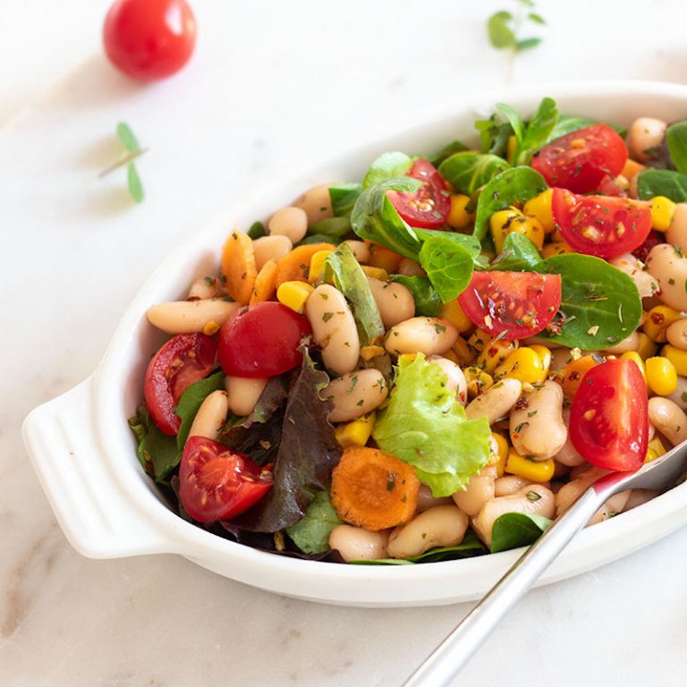 Mediterraner Bohnensalat - La petite faim